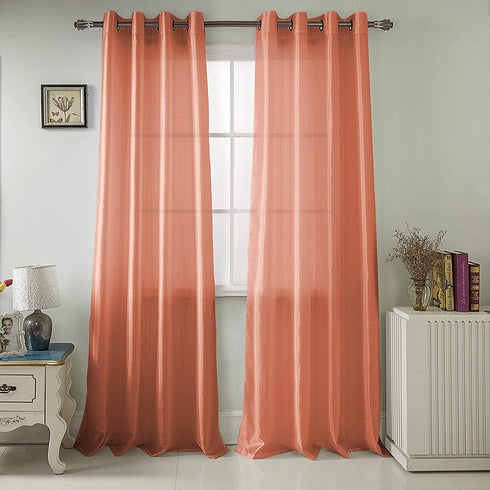 Adore the Decor™ Faux Silk 54 x 84 in. Single Grommet Curtain Panel